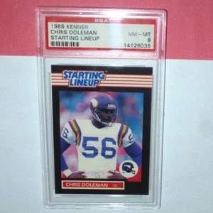 1989 CHRIS DOLEMAN Rookie Starting Lineup PSA 8 NM-Mint Minnesota Vikings - Picture 1 of 1