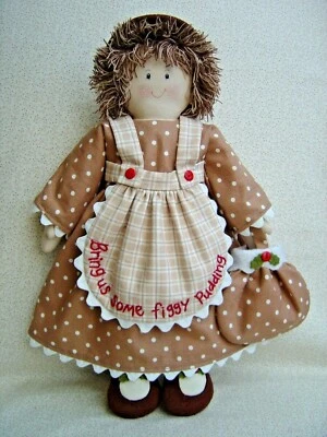Sewing Pattern Rag Doll Christmas Fairy Little Miss Figgy Pudding Country Folk - Image 1 of 3