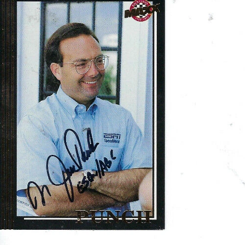 DR. JERRY PUNCH SIGNED 1992 MAXX 5TH ANNIVERSARY UPDATE RACING #U30 - NASCAR - Image 1 of 1