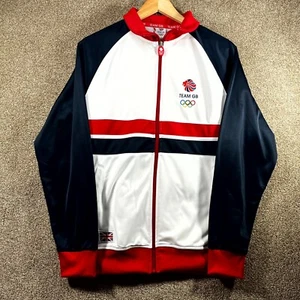 Team GB Track Jacket Men's Small Multi Great Britain At The Olympics Full Zip - Picture 1 of 13