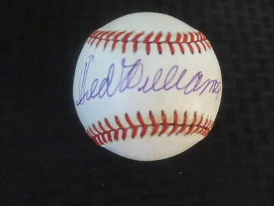 Ted Williams Red Sox Autograph Baseball Beckett COA AC32207 - Image 1 of 4