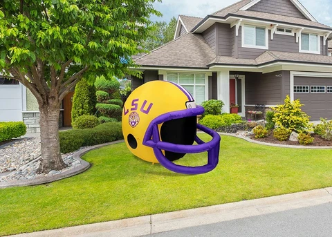 LSU Tigers Team Inflatable Lawn Helmet-NCAA Lawn Football Helmet Cover