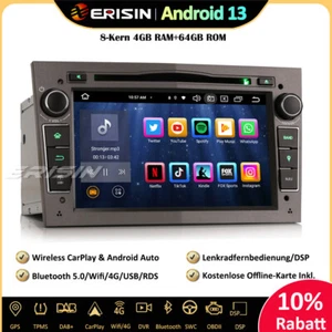 64GB DAB+Android 14 Autoradio GPS SWC Opel Astra Zafira Signum Corsa C/D Meriva - Bild 1 von 21