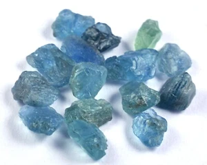 Stunning Natural Sky Blue Apatite Rough Lot - Rare Gemstone Collection - Picture 1 of 9