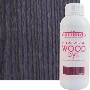 Botella de 1 litro de tinte para madera a base de espíritu interior púrpura dartfords - Imagen 1 de 3