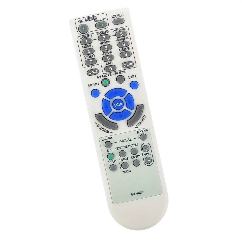 Nuevo control remoto reemplazado RD-469E 7N901051 para proyector NEC M402W M362W M322W M402X Foto 1 de 1