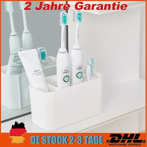 Soporte Cepillo de Dientes Baño Plástico Autoadhesivo Sin Taladrar Montaje en Pared Estante - Imagen 1 de 14