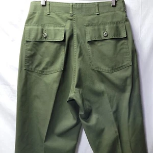 VINTAGE USA MILITARY 34x35 UTILITY ROBUST PRESS OG-507 HOSE HERREN GRÜN PANT - Bild 1 von 9
