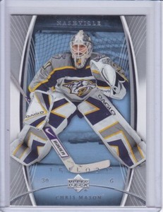 Chris Mason 2007 Upper Deck Trilogy Hockey Card 57 Grade MT