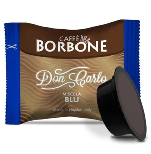 300 Kaffeekapseln Bourbon Don Carlo Blau kompatibel mit Modo Mio + GESCHENK - Bild 1 von 24