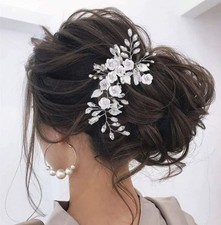 Unicra, fermaglio per capelli a forma di pianta rampicante con fiori e...