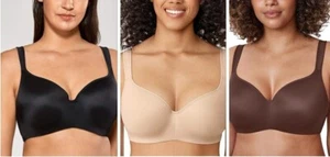DELIMIRA Women's Balconette Bra, Plus Size Full Coverage Seamless Underwire D189 - Picture 1 of 13