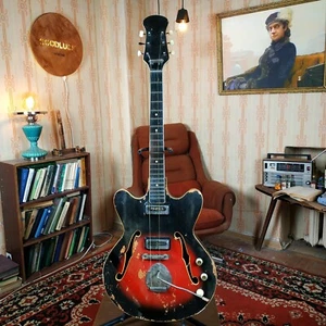 Orfeus Orpheus Hebros Electric Guitar Bulgaria USSR Soviet vintage EB ES - Picture 1 of 12