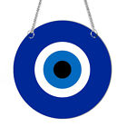Suncatcher Window Wall Hanging Ornament Waterproof Acrylic Round Blue Devils Eye