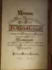 Wunderschöne kaligraphische Arbeit: WIdmung für Erinnerungsmappe Dresden Meissen