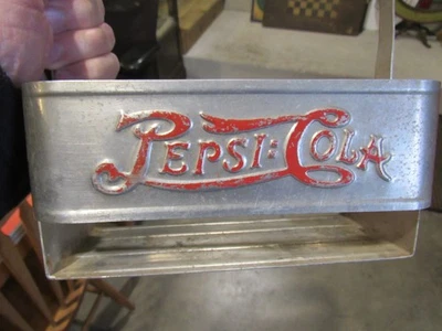 PACK DE 6 PORTABOTELLAS DOBLE TABLERO VINTAGE ORIGINAL AÑOS 20 PEPSI COLA ALUMINIO Foto 1 de 4