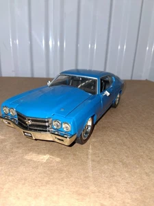 Chevrolet Chevelle SS 1970 azul escala 1:24 diecast modelo de coche Jada Bigtime Muscle - Imagen 1 de 8