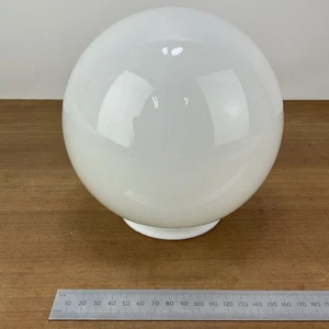 Opaline White Mid Century Glass Round Globe Light Shade - Picture 1 of 5