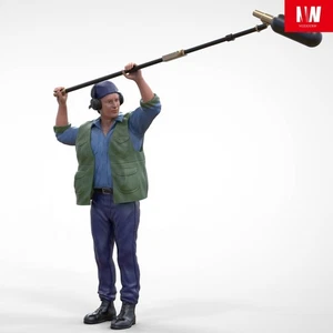 1/18 Diorama Figure Model Photographer Garage Workshop Scene Display Resin Model - Picture 1 of 12