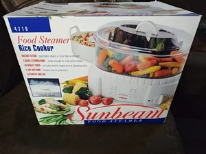 SUNBEAM Counter Top 3 Qt Food & Veggie Instant Steamer / Rice Cooker New In Box! - Picture 1 of 10