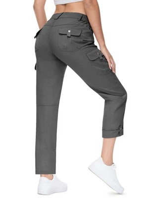 Pantalones de senderismo convertibles de secado rápido TBMPOY para mujer, ligeros, impermeables Foto 1 de 4