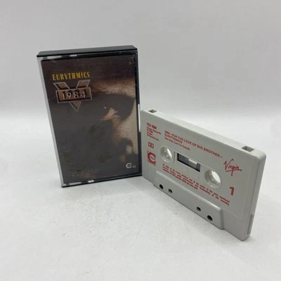 Eurythmics- 1984 - Virgin Label Cassette Tape Red Text - Image 1 of 4
