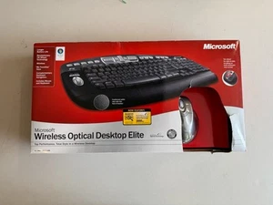 (New) Microsoft Wireless Desktop Elite Keyboard And Mouse Combo Model 1011 - Picture 1 of 6