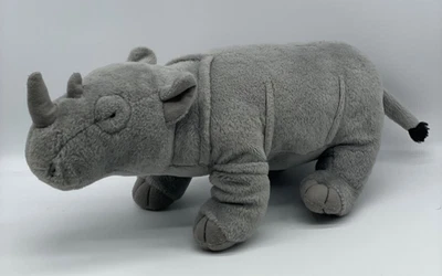 Adventure Planet Realistic 灰色犀牛毛绒玩具 14 — 第 1/4 张图片