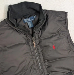 Polo Ralph Lauren Mens 80% DOWN FULL ZIP Vest Size Large  L Black WARM Puffer  - Picture 1 of 6