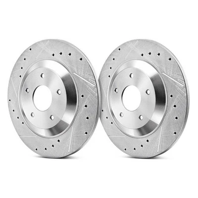 PowerStop EBR693XPR Brake Rotors For Saab 9-5 1999-2010 Rear Foto 1 de 4