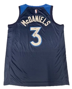 JADEN MCDANIELS signed autographed MINNESOTA T WOLVES Jersey w/ COA PSA AO78325 - Picture 1 of 3