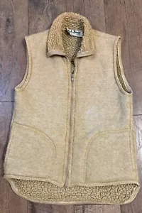 Vintage Patagonia LL Bean Fleece Vest Jacket Mens Small Deep Pile 70s - Picture 1 of 8