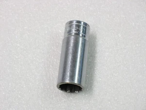 Snap On Tools 1/2" SAE Deep 3/8" Drive 12 Point Chrome Socket SF161 - Picture 1 of 4
