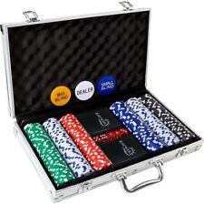 RAYWER 300 pcs Casino Chip Poker Set In Aluminum Case (11.5 Gram Chips), 