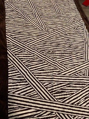 Toalla de playa grande Henri Bendel a rayas perturbadas centenario rectangular nueva con etiquetas Foto 1 de 4