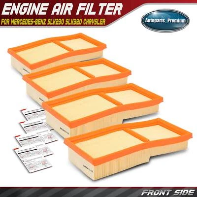 Filtro de aire del motor 4 piezas para Mercedes-Benz R170 SLK230 SLK320 Chrysler Crossfire Foto 1 de 4