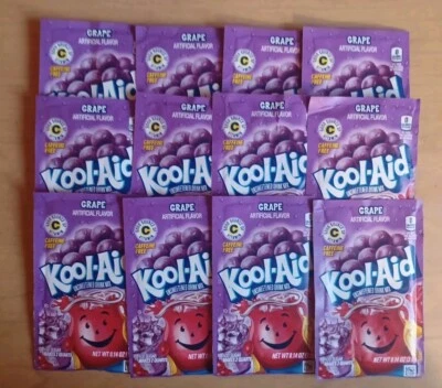 KOOL-AID- Grape 🍇 FIN-Unsweetened Drink Mix - 12 Pack