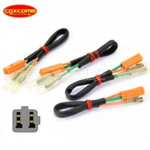 4PCS Turn Signals Indicator Connector Adaptor for Kawasaki Z1000 Ninja ZX 10R - Imagen 1 de 9