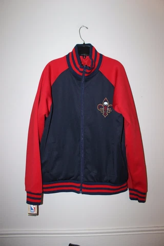 New NBA New Orleans Pelicans reversible zipper up Polyester jacket men's L LAST1 Cover