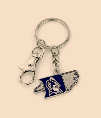 Duke Blue Devils State Design Heavyweight Metal Keychain Keyrings - Image 1 of 4