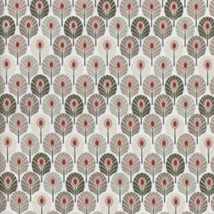 Textiles français Peacock Feathers fabric Beige 100% Cotton 160 cm wide - Picture 1 of 1