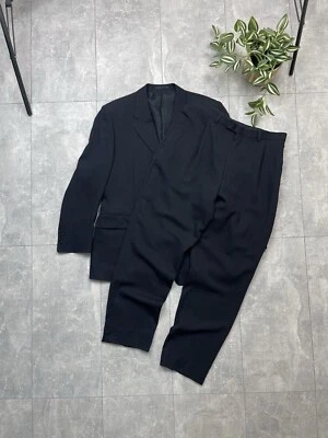 Vintage Yves Saint Laurent Black Mens Suit Blazer Pants Size 54R YSL - Image 1 of 4