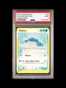 Pokemon Ex Sandstorm Wailmer (#83)- Reverse Foil MINT PSA 9 8827 - Picture 1 of 2