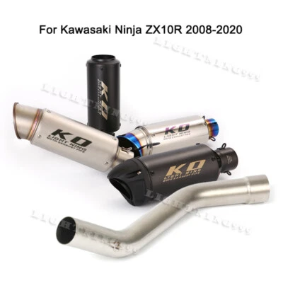Silenciador sistema escape DB Killer 2" tubo medio para Kawasaki Ninja ZX10R 2008-2020 Foto 1 de 4