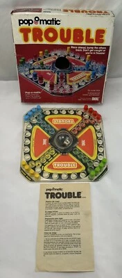 1977 Trouble Game by Gabriel Complete in Very Good Condition FREE SHIPPING - Image 1 of 4
