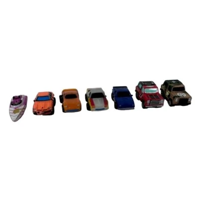 De colección Galoob Furise MICRO MÁQUINAS Lote de 7 Carros Jeep Boat 1986 Foto 1 de 4