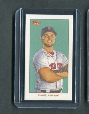 2020 Topps T206 Sovereign Back Parallel Michael Chavis Red Sox - Image 1 of 2
