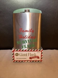 FLASK 64oz Stainless Steel XX Large Party. Family Holiday Flask. Presentville - Picture 1 of 4
