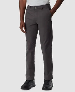 Bass Outdoor Men's Gray Slim Straight-Fit Traveler Tech Trousers Pants Size 30 - Picture 1 of 4