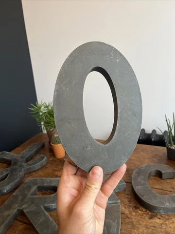 Vintage Letter 0 Metal Shop Advertising Sign - Industrial - Retro - Reclaim Cover